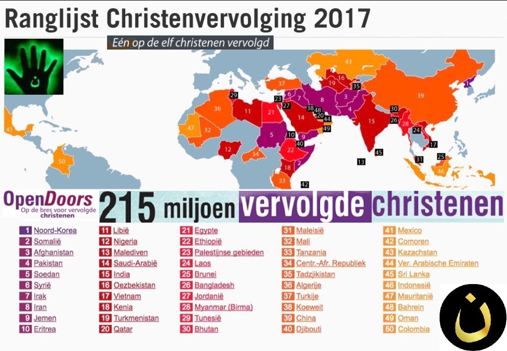 christenvervolging-islamitische-arabische-landen-middenoosten-kaart